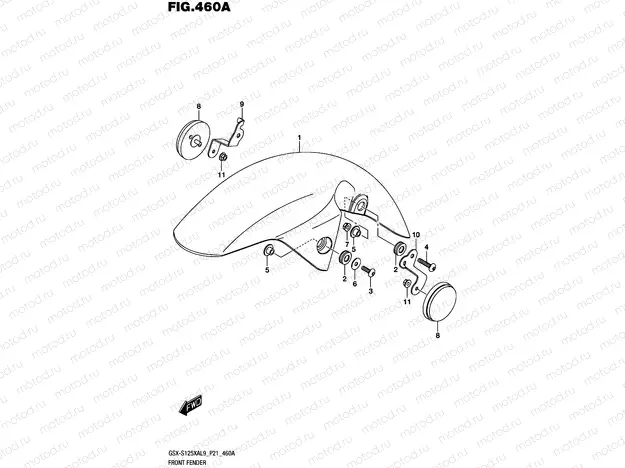 460A - FRONT FENDER