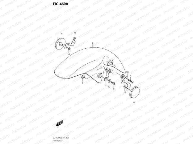 460A - FRONT FENDER