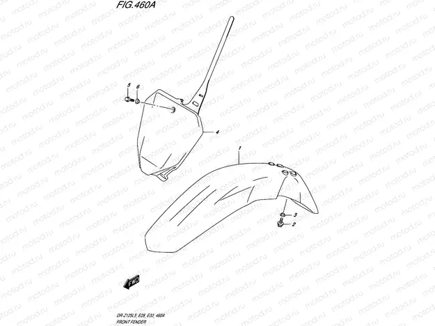 460A - FRONT FENDER