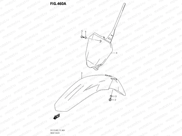 460A - FRONT FENDER