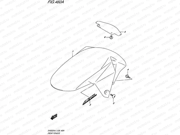 460A - FRONT FENDER
