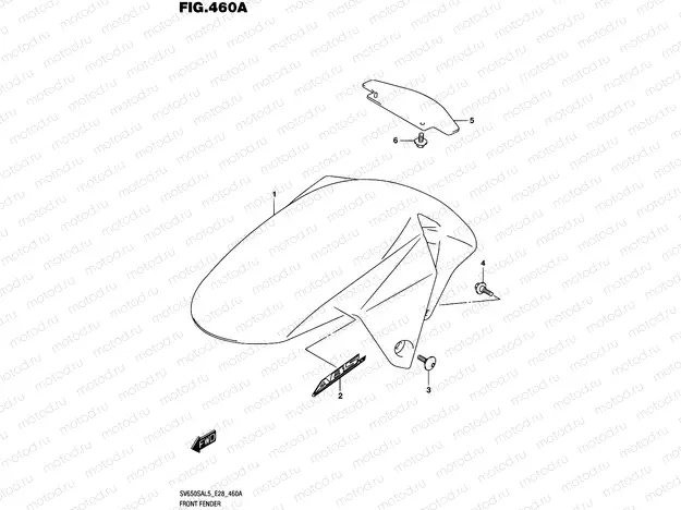 460A - FRONT FENDER