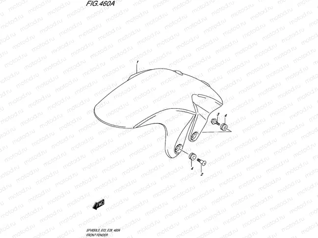 460A - FRONT FENDER