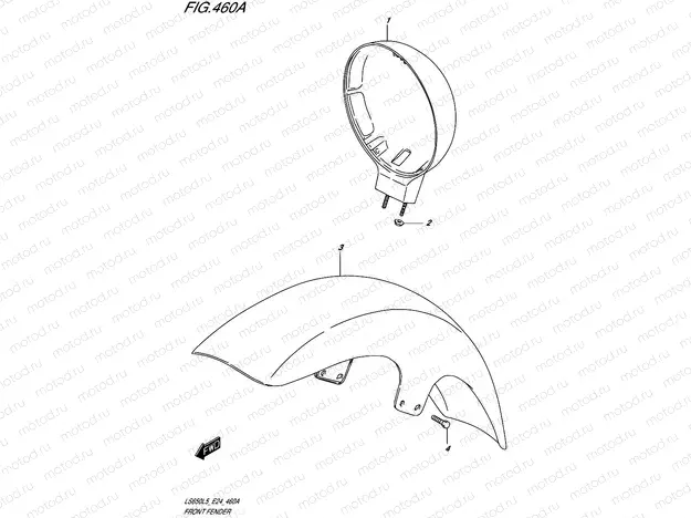 460A - FRONT FENDER