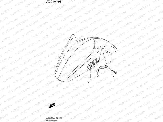 460A - FRONT FENDER