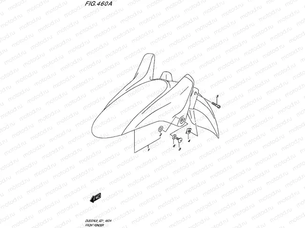 460A - FRONT FENDER