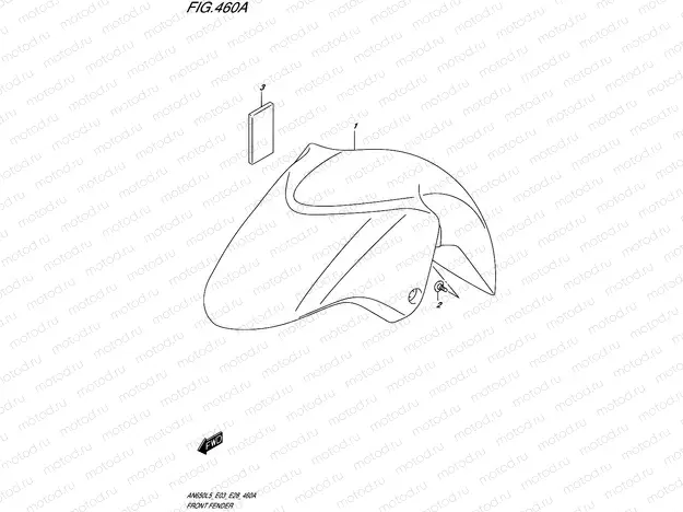 460A - FRONT FENDER