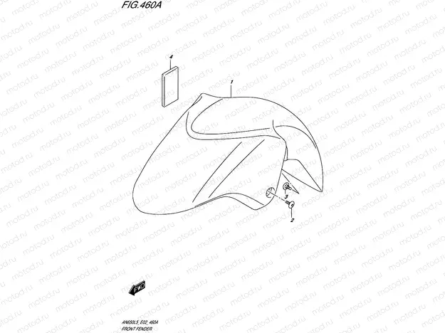 460A - FRONT FENDER