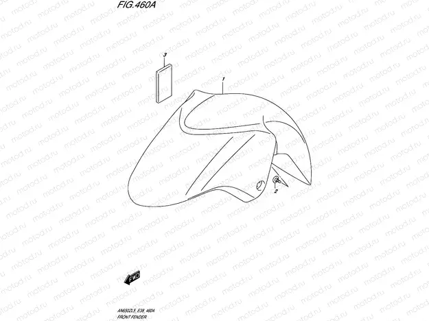 460A - FRONT FENDER