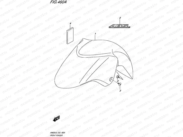 460A - FRONT FENDER