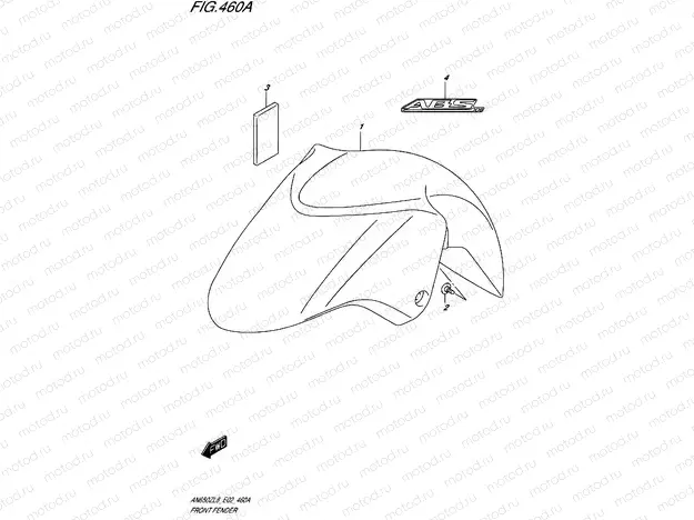 460A - FRONT FENDER