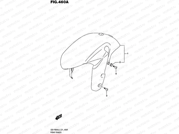 460A - FRONT FENDER