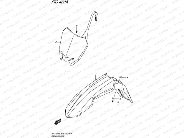 460A - FRONT FENDER