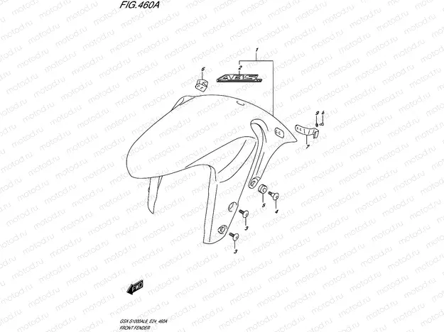 460A - FRONT FENDER
