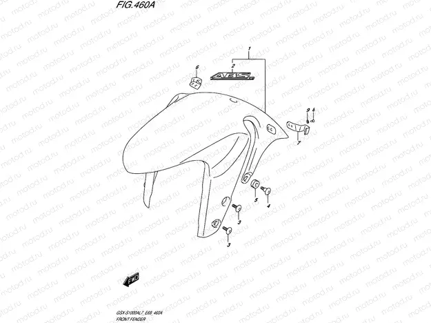460A - FRONT FENDER