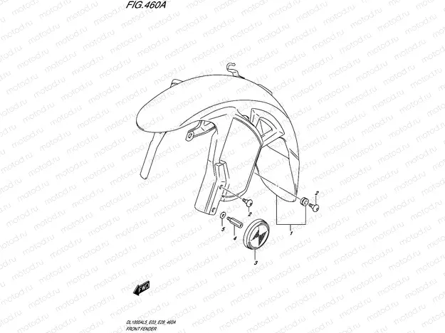 460A - FRONT FENDER