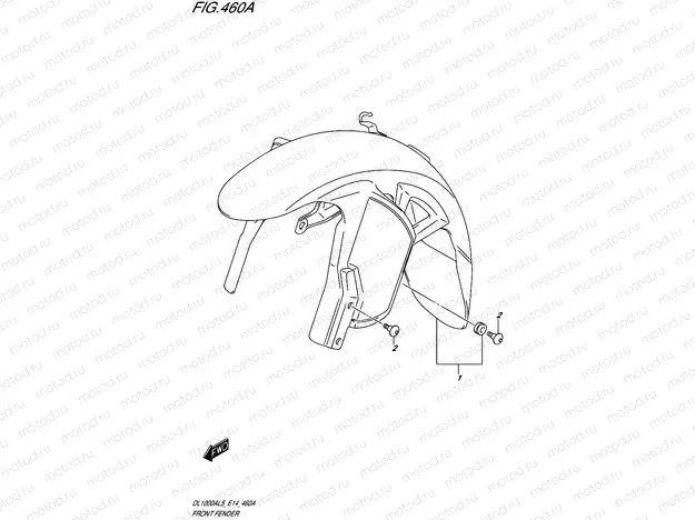 460A - FRONT FENDER