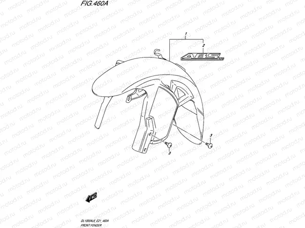 460A - FRONT FENDER