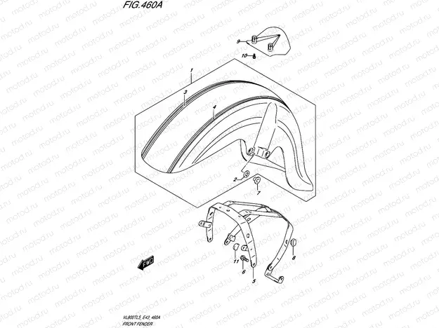 460A - FRONT FENDER