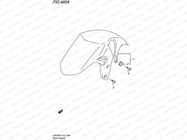 460A - FRONT FENDER