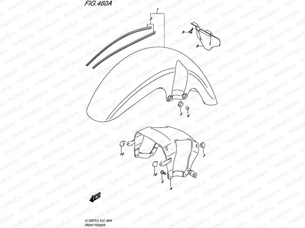 460A - FRONT FENDER