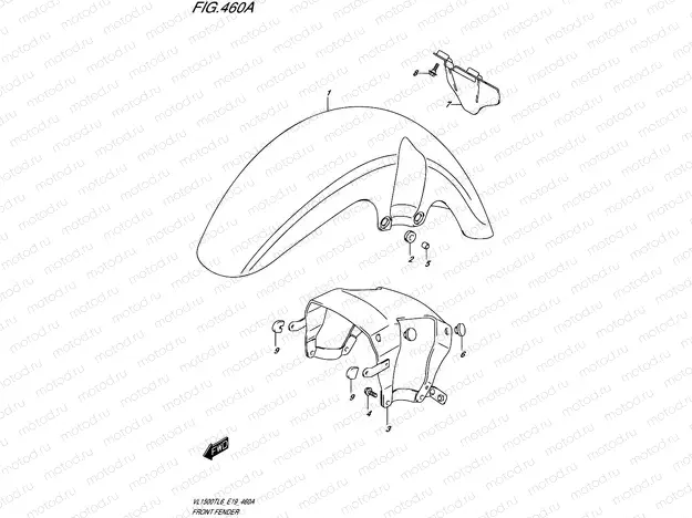 460A - FRONT FENDER