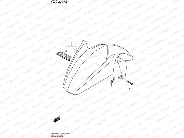 460A - FRONT FENDER
