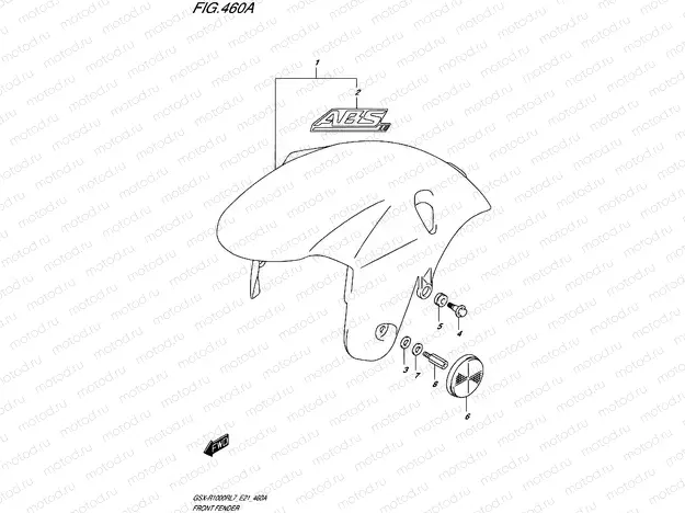 460A - FRONT FENDER (GSX-R1000RL7 E21)