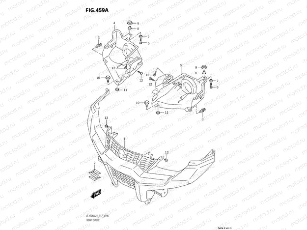 460A - FRONT FENDER (LT-A500X:M1:P17)