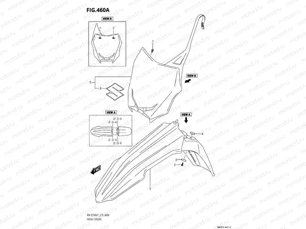 460A - FRONT MUDGUARD