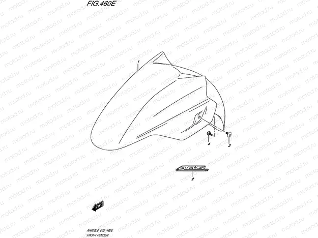 460E - FRONT FENDER (AN400ZAL6 E19)