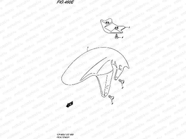 460E - FRONT FENDER (FOR PGZ)  (VZR1800BZL6 E19)
