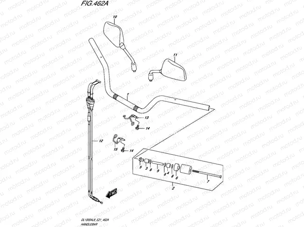462A - HANDLEBAR (DL1000AL8 E21)
