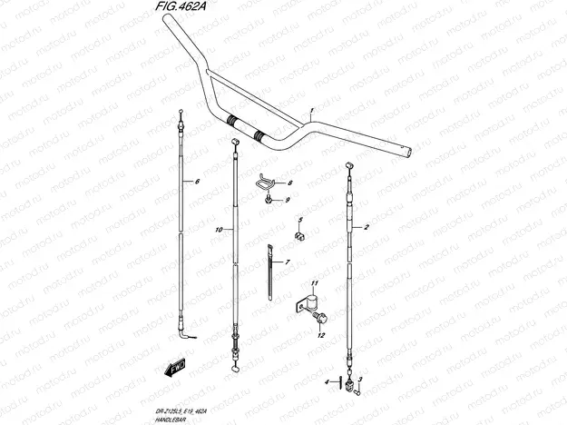 462A - HANDLEBAR (DR-Z125L5 E19)