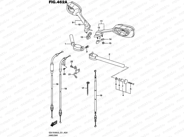 462A - HANDLEBAR (GSX-R1000L6 E21)