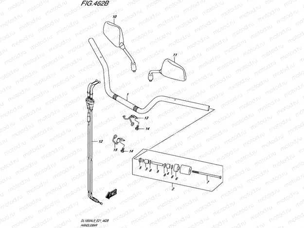 462B - HANDLEBAR (DL1000AL9 E21)