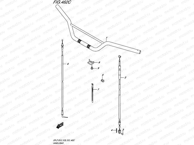 462C - HANDLEBAR (DR-Z125LL5 E28)