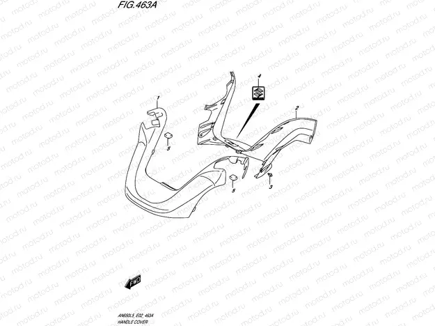 463A - HANDLE COVER