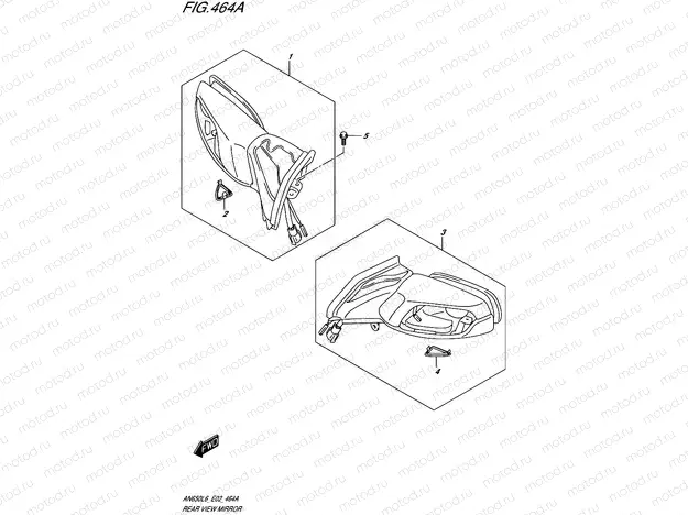 464A - REAR VIEW MIRROR