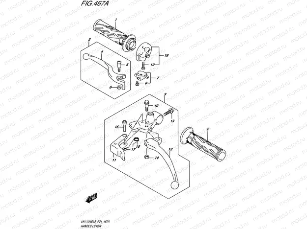 467A - HANDLE LEVER
