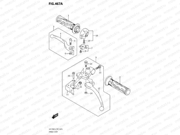 467A - HANDLE LEVER