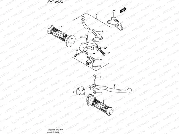 467A - HANDLE LEVER