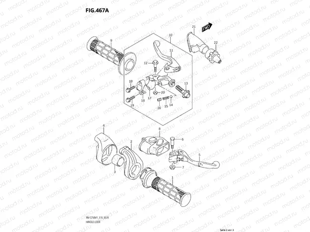 467A - HANDLE LEVER
