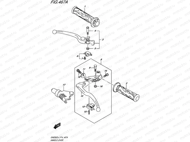 467A - HANDLE LEVER