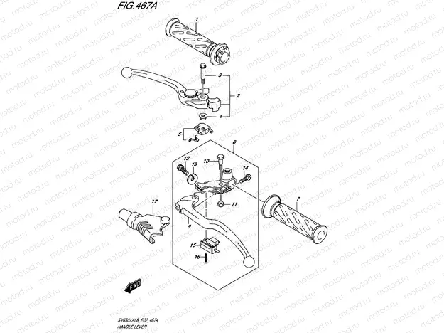 467A - HANDLE LEVER