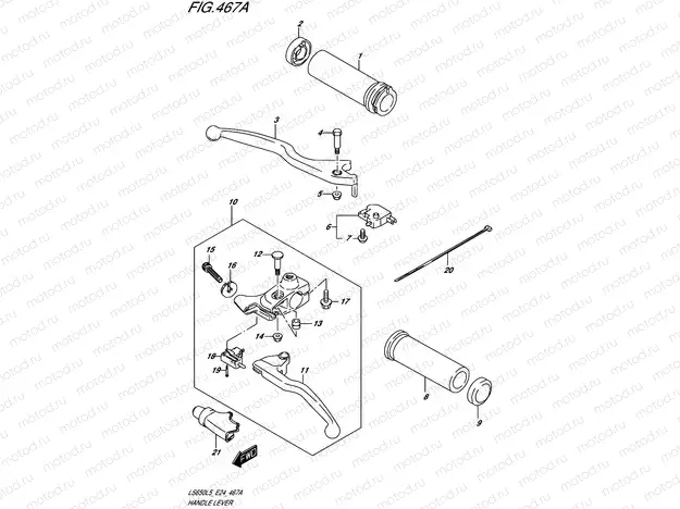 467A - HANDLE LEVER