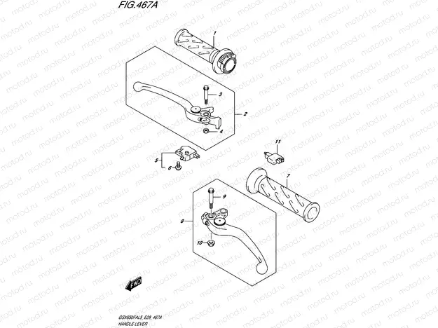 467A - HANDLE LEVER