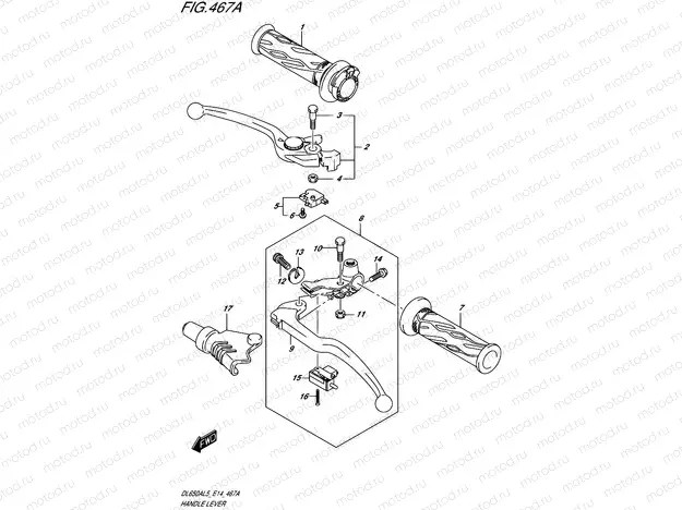 467A - HANDLE LEVER