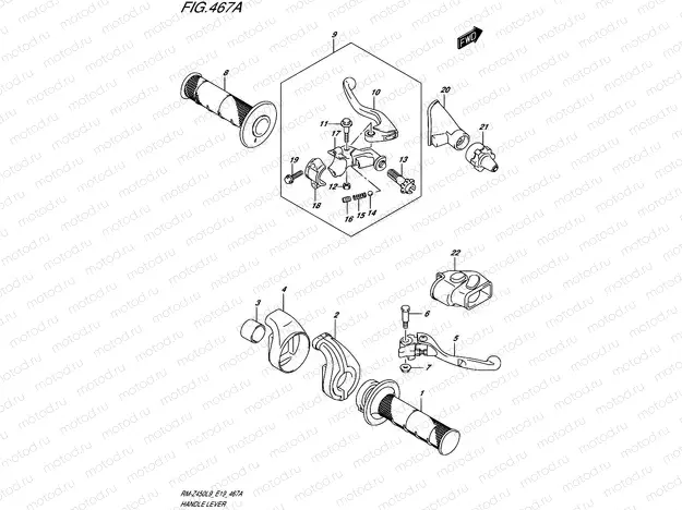 467A - HANDLE LEVER