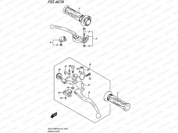 467A - HANDLE LEVER
